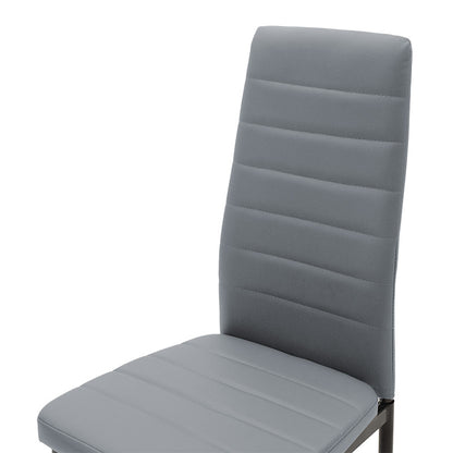 Chair Parker pakoworld PU grey-black leg