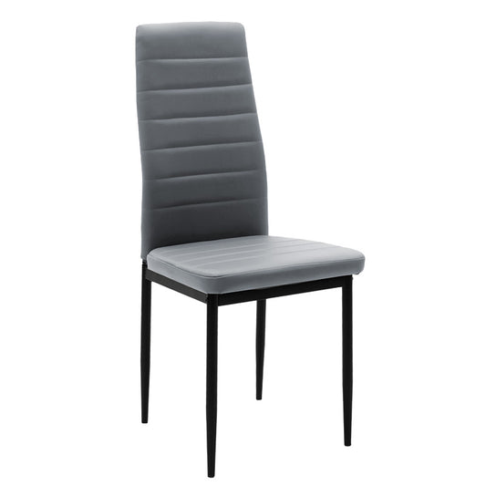 Chair Parker pakoworld PU grey-black leg