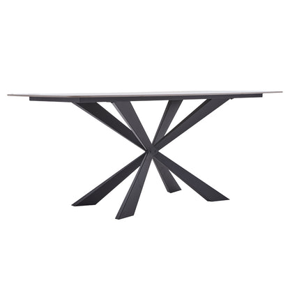 Viano table pakoworld sintered stone light gray-black 180x85x76cm