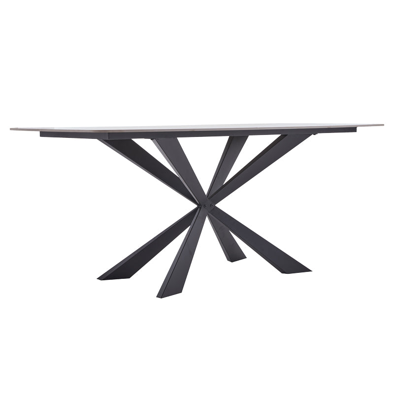 Viano table pakoworld sintered stone light gray-black 180x85x76cm