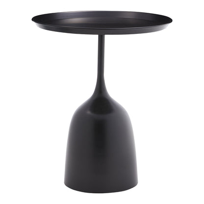 Coffee table Agrile Inart black metal D50x60cm