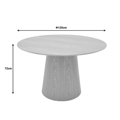 Table Kayano pakoworld natural color mdf D120x72cm