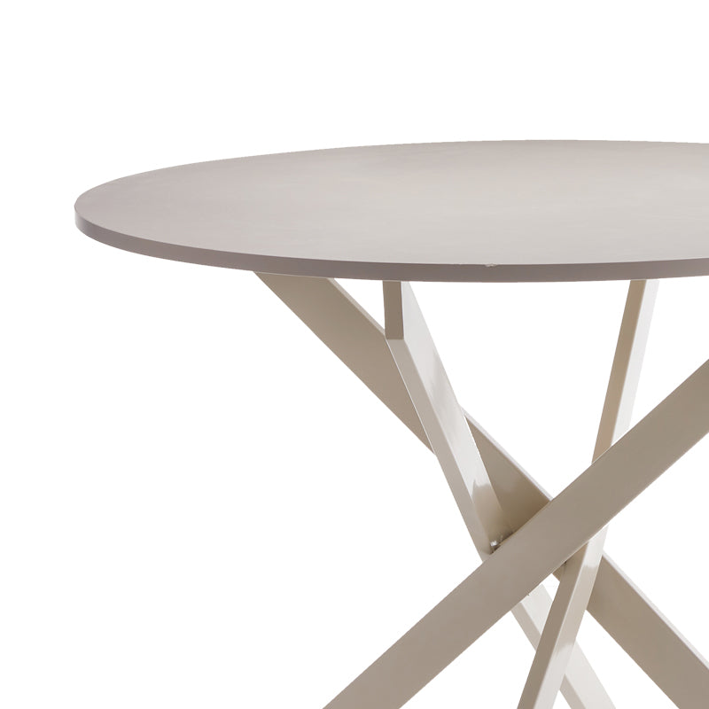 Table Dammero pakoworld cream - cream metal D100x75cm