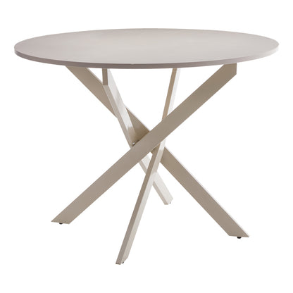 Table Dammero pakoworld cream - cream metal D100x75cm