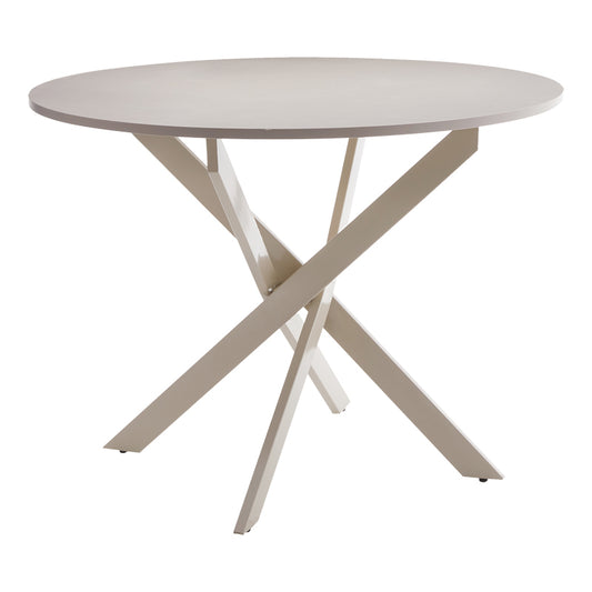 Table Dammero pakoworld cream - cream metal D100x75cm