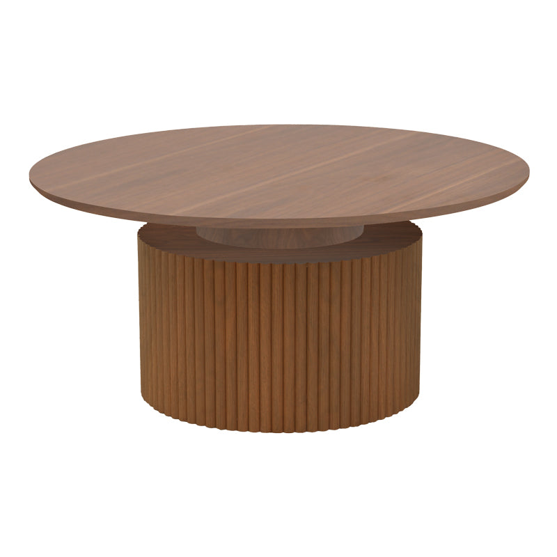 Coffee table Opols mdf in walnut D90x42cm