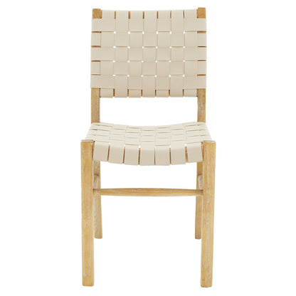 Brane pakoworld chair wood sonoma antique-seat pu white