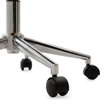 Fern pakoworld office chair black pu - walnut wood 53x61x79/89cm