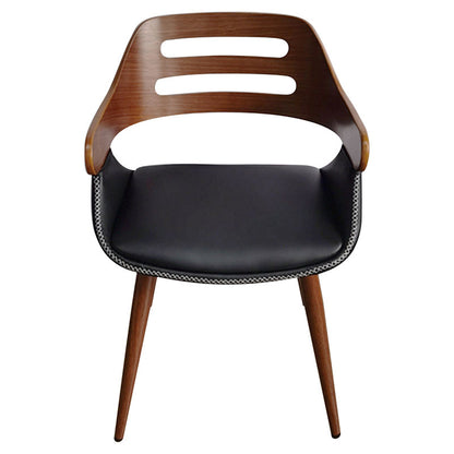 Armchair Valeria pakoworld PU black-leg walnut