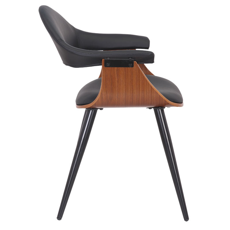 Armchair Austen pakoworld PU black-leg walnut