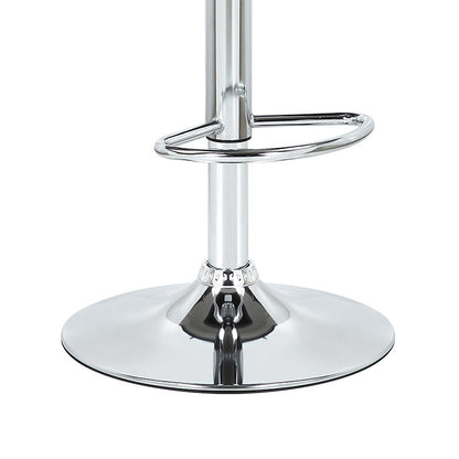 Bar stool Fern pakoworld folding PU white plywood natural-chrome metal 48x50x88/108cm