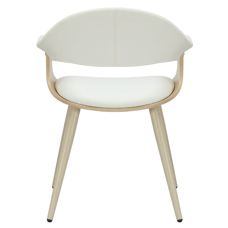 Armchair Austen pakoworld PU white-leg natural