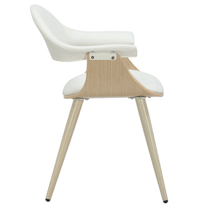 Armchair Austen pakoworld PU white-leg natural