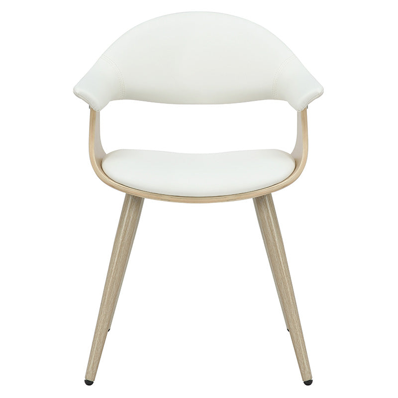 Armchair Austen pakoworld PU white-leg natural