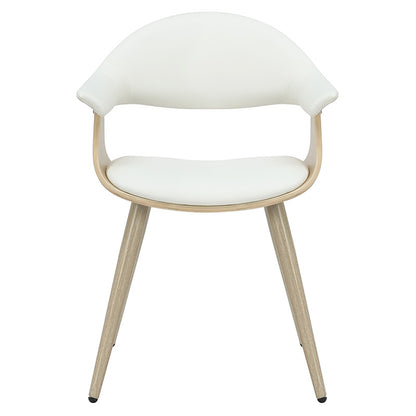 Armchair Austen pakoworld PU white-leg natural