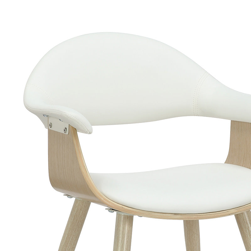 Armchair Austen pakoworld PU white-leg natural