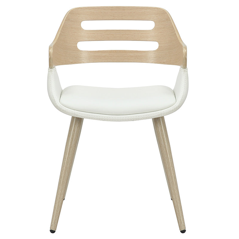 Armchair Valeria pakoworld PU white-leg natural