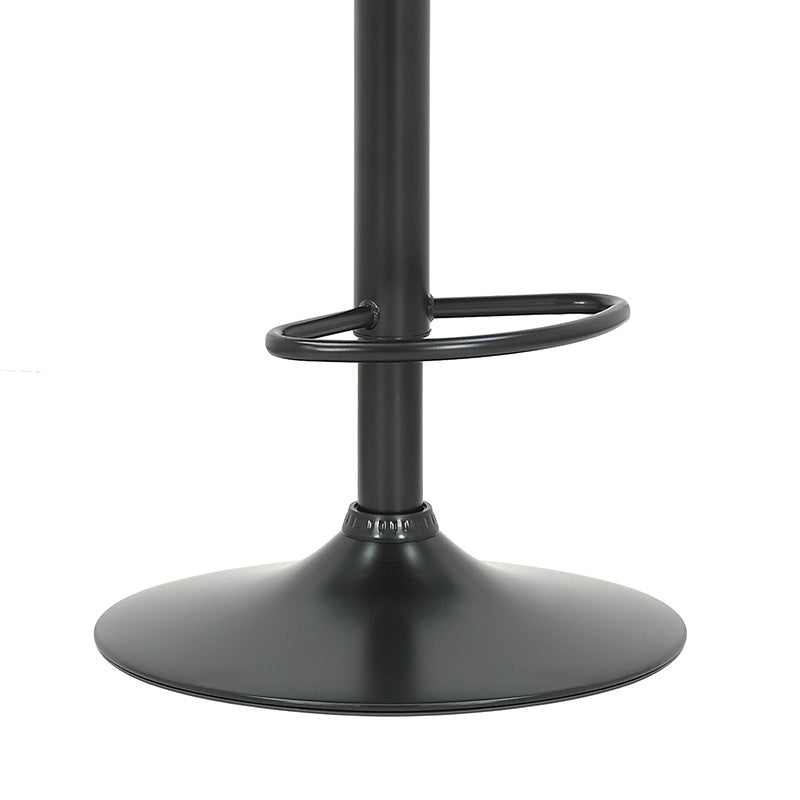 Bar stool Hadley pakoworld folding black pu-wood walnut-metal black