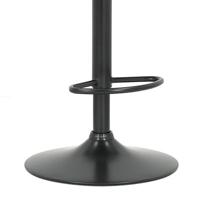 Bar stool Hadley pakoworld folding black pu-wood walnut-metal black