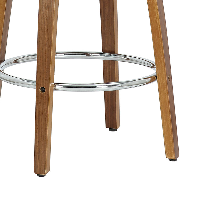 Bar stool Seren pakoworld black pu-plywood walnut