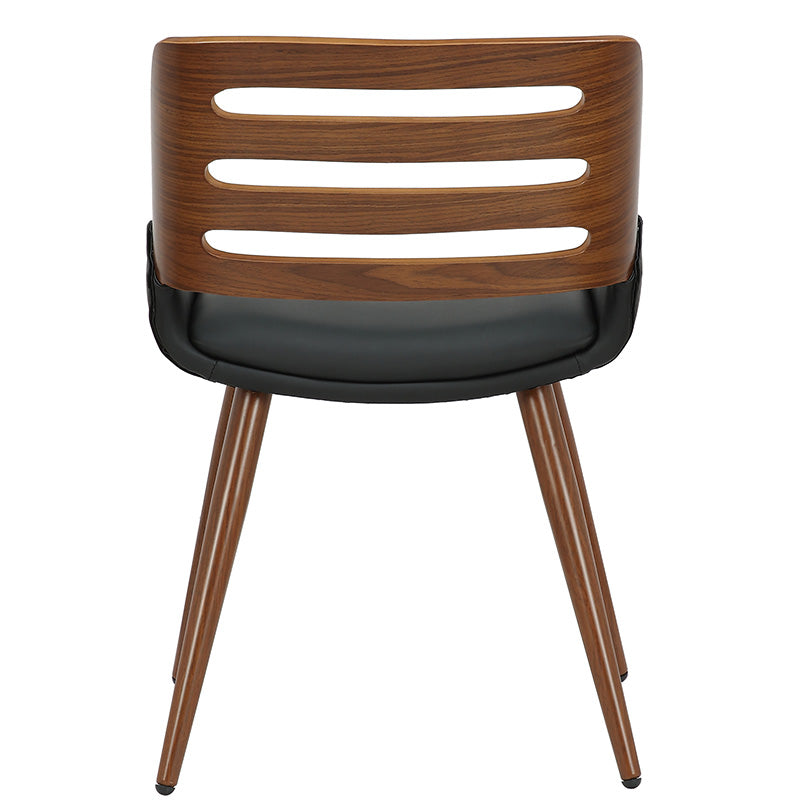 Chair Brody pakoworld black pu- walnut leg