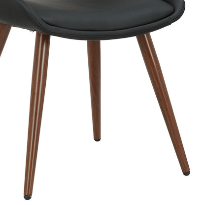 Chair Brody pakoworld black pu- walnut leg