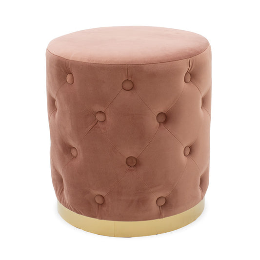 Cora pakoworld stool rotten apple - golden metal 40x40x42cm