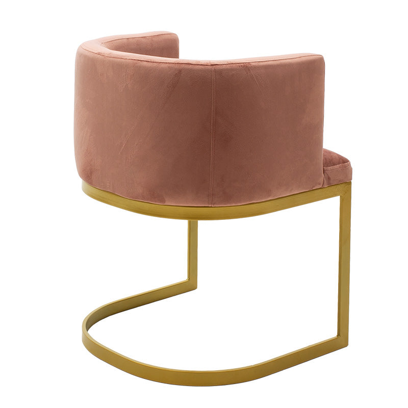 Armchair Viv pakoworld in velvet rotten apple - metal golden