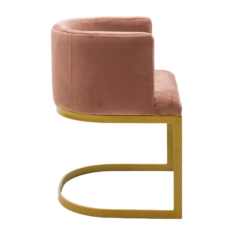 Armchair Viv pakoworld in velvet rotten apple - metal golden