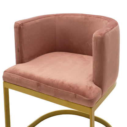 Armchair Viv pakoworld in velvet rotten apple - metal golden