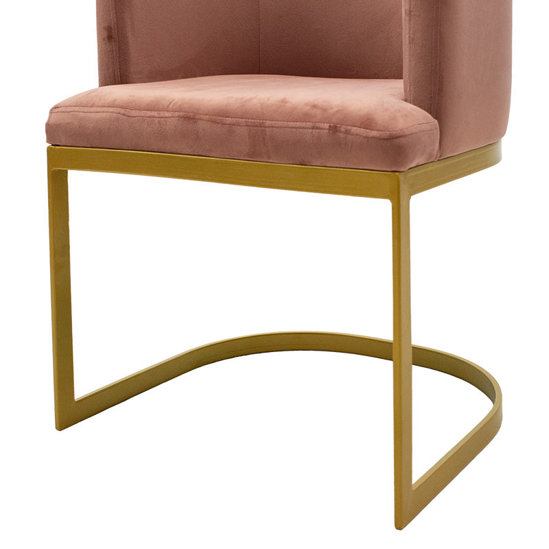 Armchair Viv pakoworld in velvet rotten apple - metal golden