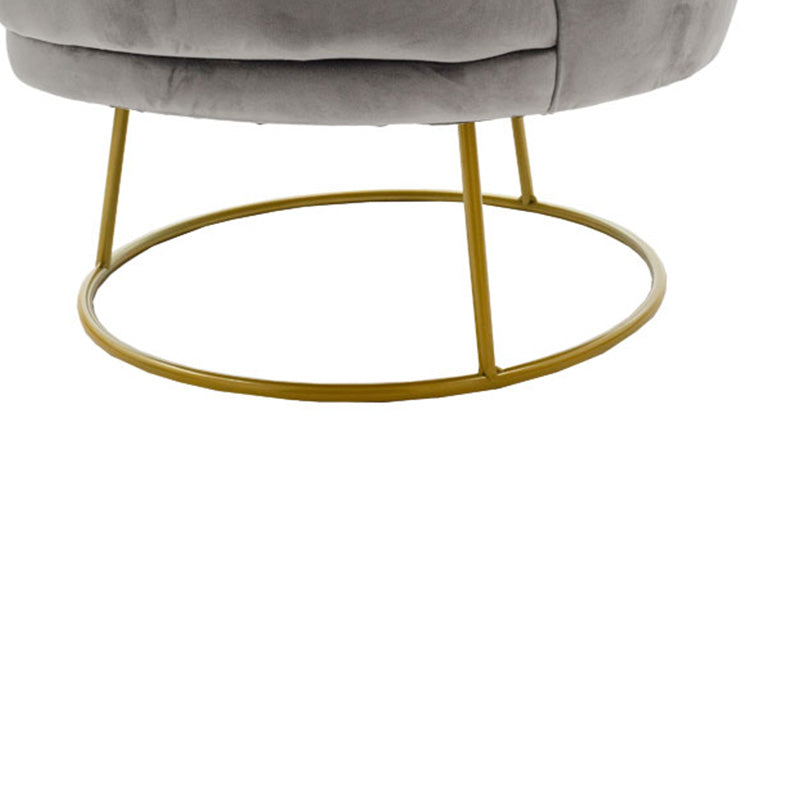 Armchair Rony pakoworld velvet grey 78x75x82cm