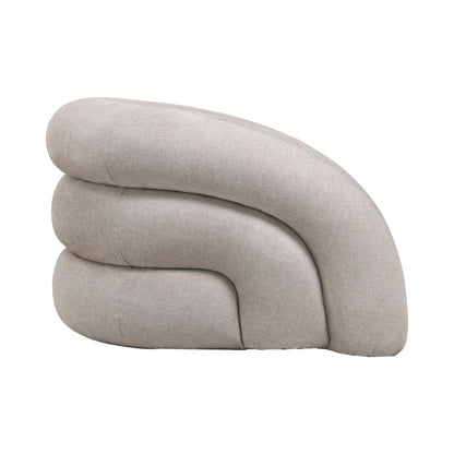 Armchair Lexy cream fabric 100x89.5x60cm