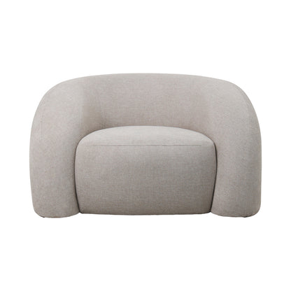 Armchair Lexy cream fabric 100x89.5x60cm