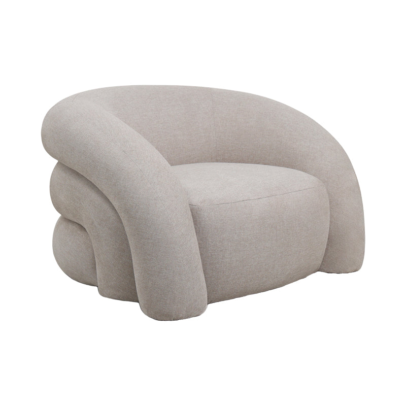 Armchair Lexy cream fabric 100x89.5x60cm