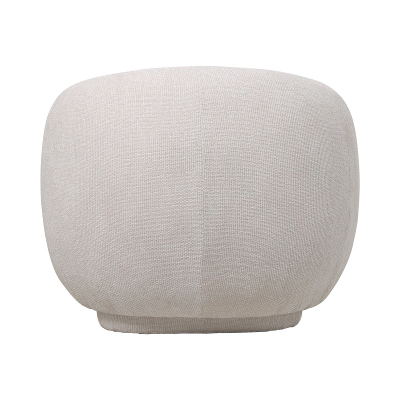 Armchair Freya ivory fabric 93x87x76cm
