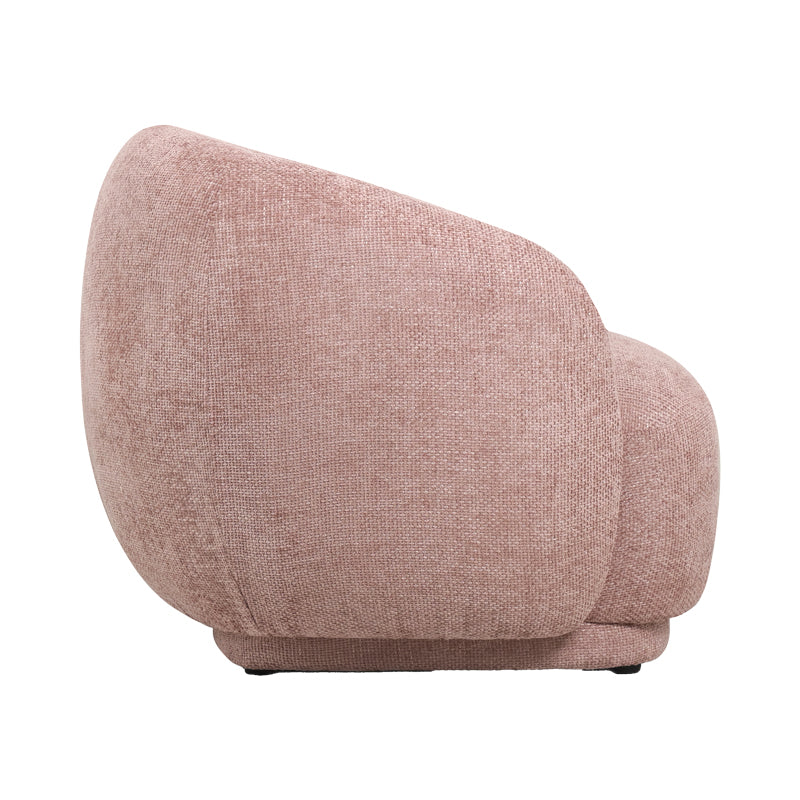 Armchair Freya fabric in shade of rotten apple 93x87x76cm