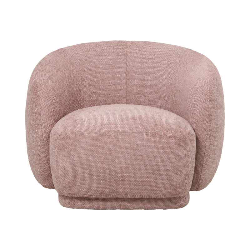Armchair Freya fabric in shade of rotten apple 93x87x76cm