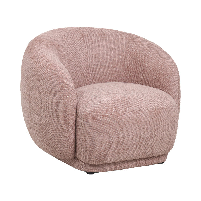 Armchair Freya fabric in shade of rotten apple 93x87x76cm