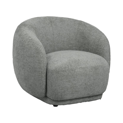 Armchair Freya pakoworld light gray fabric 93x87x76cm