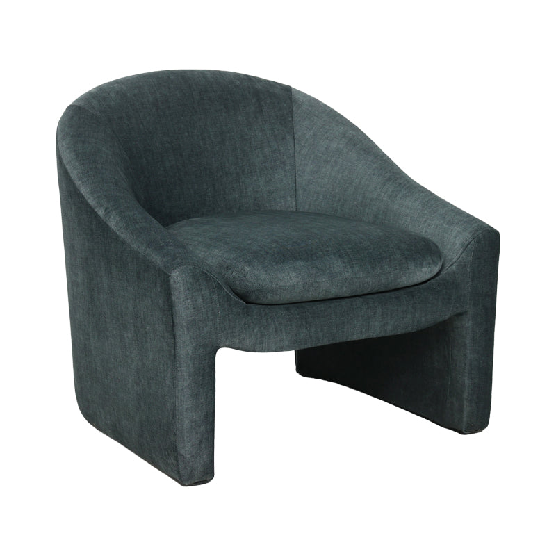 Armchair Berza pakoworld charcoal fabric 76x76x71cm