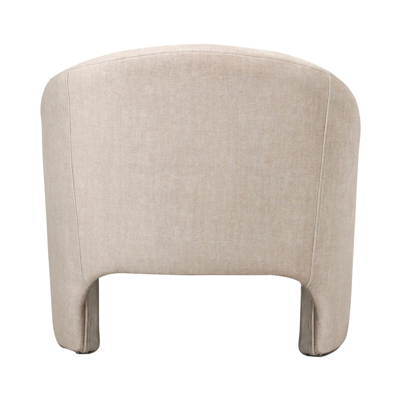 Armchair Berza pakoworld cream fabric 76x76x71cm