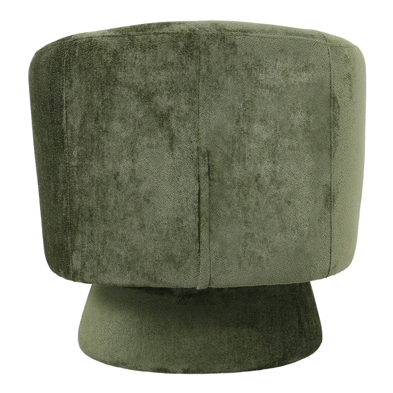 Kreslo swivel armchair fabric in olive color 78x81x77cm