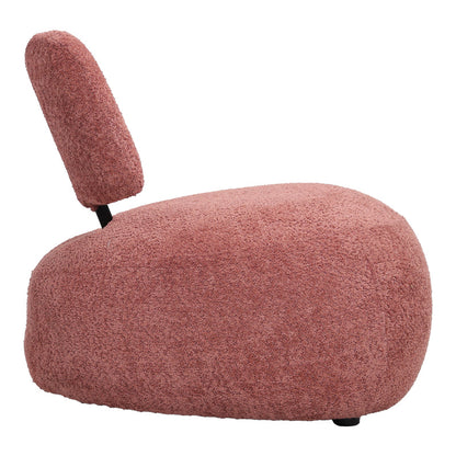 Stonie armchair bouclé fabric in rotten apple shade 67x73x67cm