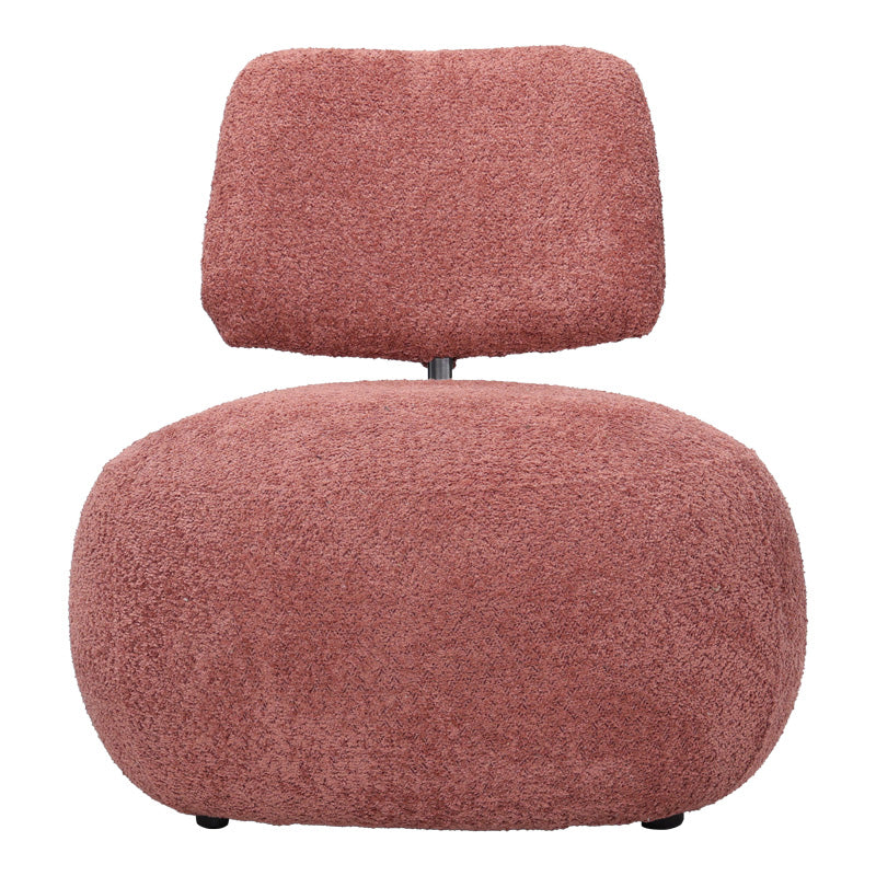 Stonie armchair bouclé fabric in rotten apple shade 67x73x67cm