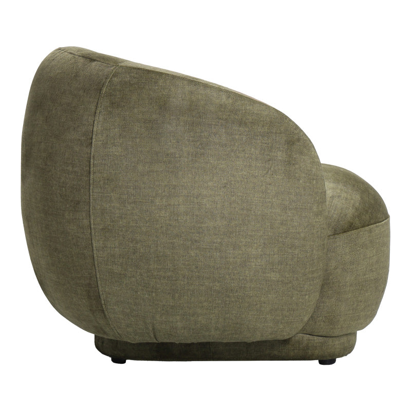 Armchair Freya olive green fabric color 93x87x76cm