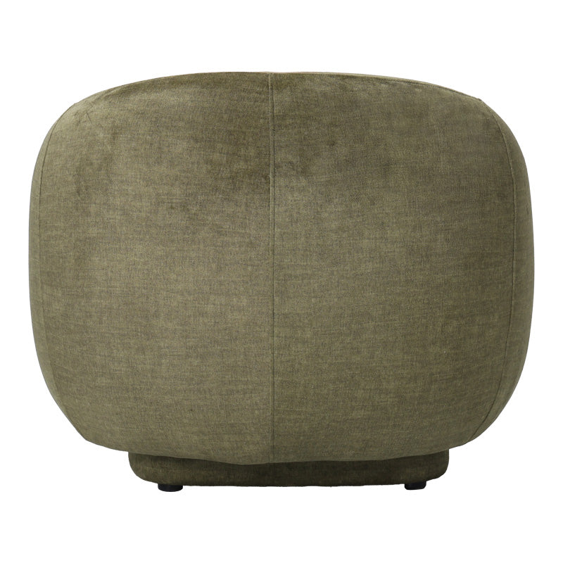 Armchair Freya olive green fabric color 93x87x76cm