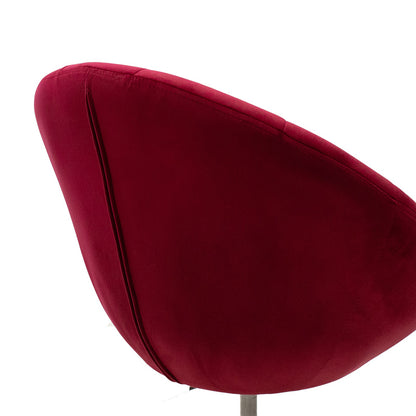 Lifting armchair Ivy pakoworld velvet burgundy-black color 68x56x82-94cm