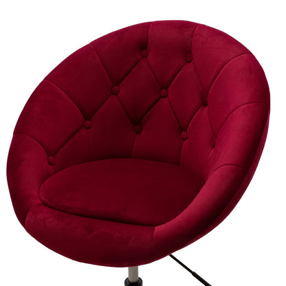 Lifting armchair Ivy pakoworld velvet burgundy-black color 68x56x82-94cm