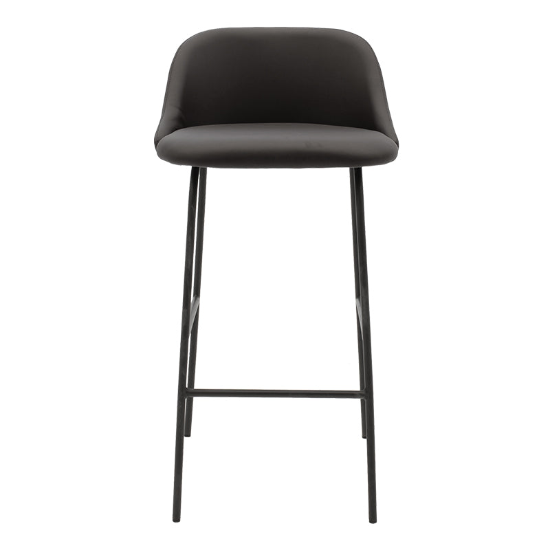 Stool bar Elliot pakoworld metal black with black PU